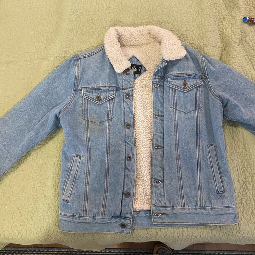 RUDE Sherpa lined Jean jacket